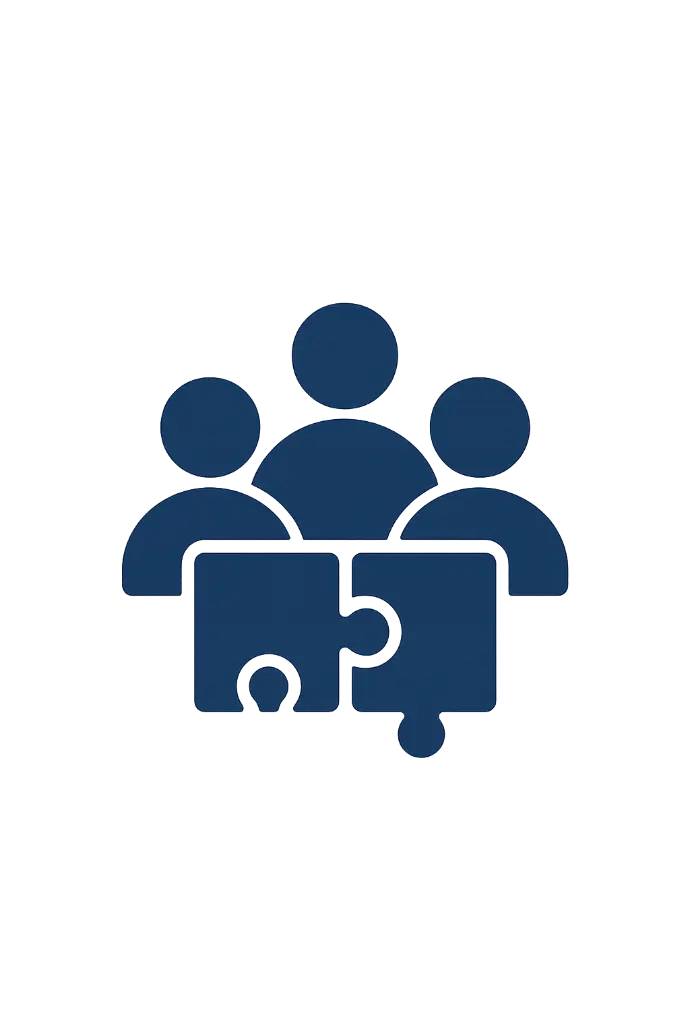 Logo représentant le travail d'équipe